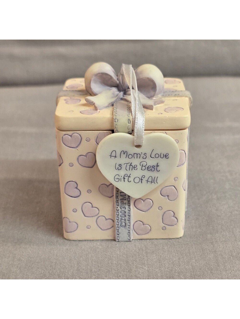 Precious Moments A Mom's Love Is The Best Gift Of All Reversible Lid Jewelry Box
